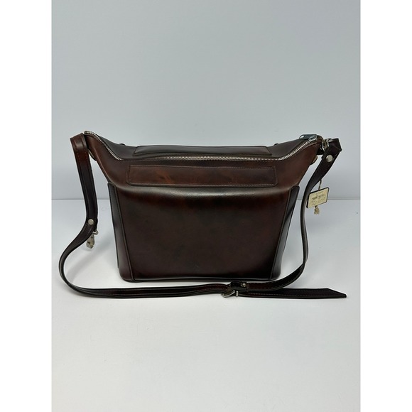 ROX Lederwaren-fabriken KG Handbags - ROX Lederwaren-fabriken KG Vintage Brown Leather Camera Bag Made in Germany B7